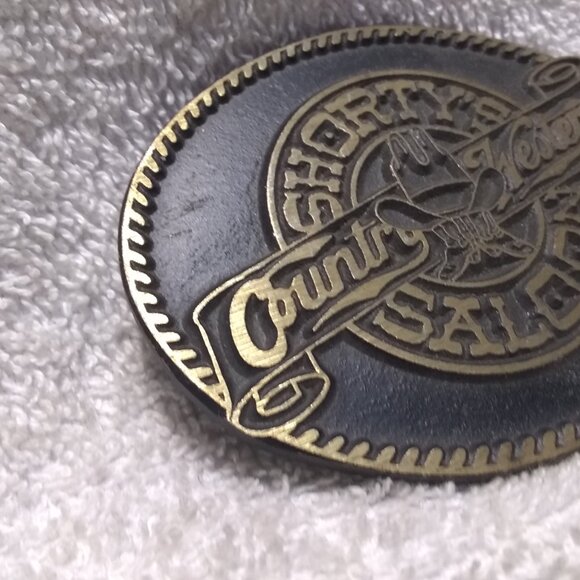 Shorty\'s Country Western Saloon Dyna Buckle Provo Utah Stamped No 11 Great VTG main image 10